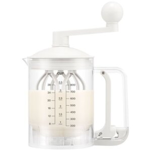 Réussissez vos Crêpes à Tous les Coups : Le Distributeur & Mélangeur BODUM (Blanc)