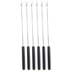 TABLE ET COOK Set 6 fourchettes à fondue bourguignonne Noires