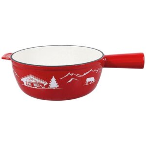 TABLE ET COOK Poêlon à fondue 24 cm Rouge - Montagne