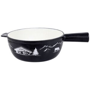 TABLE ET COOK Poêlon à fondue 24 cm Noir - Montagne