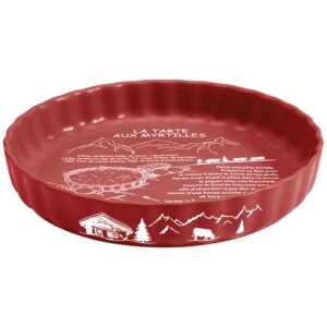 TABLE ET COOK Moule à tarte 28 cm Rouge - ''La Tarte aux Myrtilles''