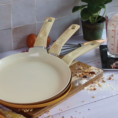 MENASTYL Crêpière 26 cm Crème - Colorama