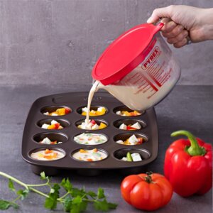 PYREX Broc mesureur 1 L avec couvercle - Cook & Enjoy