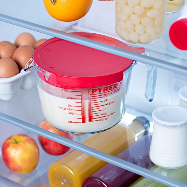PYREX Broc mesureur 1 L avec couvercle - Cook & Enjoy