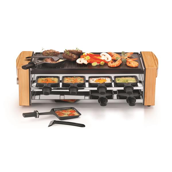 KITCHENCHEF Raclette / Grill 8 personnes - KCWOODLUX8