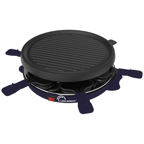 LITTLE BALANCE Raclette / Grill ronde 6 personnes Bleu Nuit – Cheese & Fun