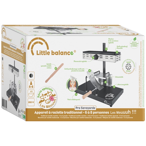 LITTLE BALANCE Appareil à raclette 1/2 meule Pro Savoyarde - Meuuuh