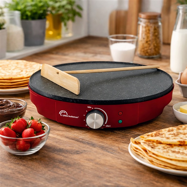 LITTLE BALANCE Crêpière 30 cm Piment - Happy Crêpes