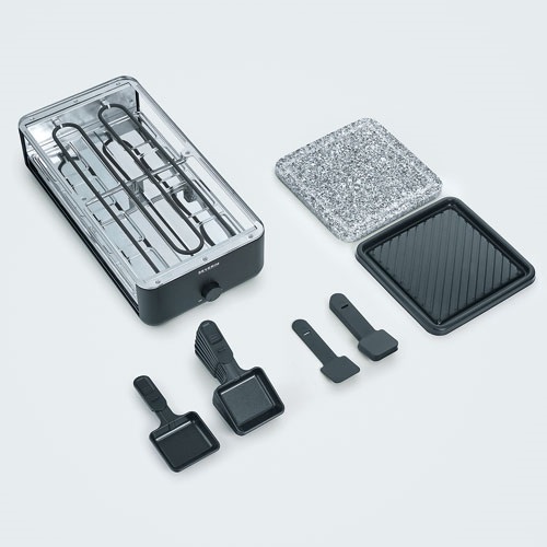 SEVERIN Raclette / Gril avec pierre de cuisson 8 personnes