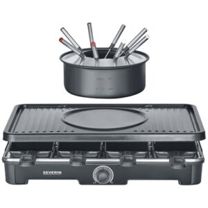 SEVERIN Combiné raclette et fondue 8 personnes