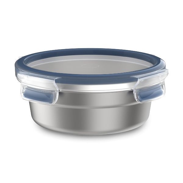 EMSA Boîte ronde 0,7 L - Clip & Close Inox