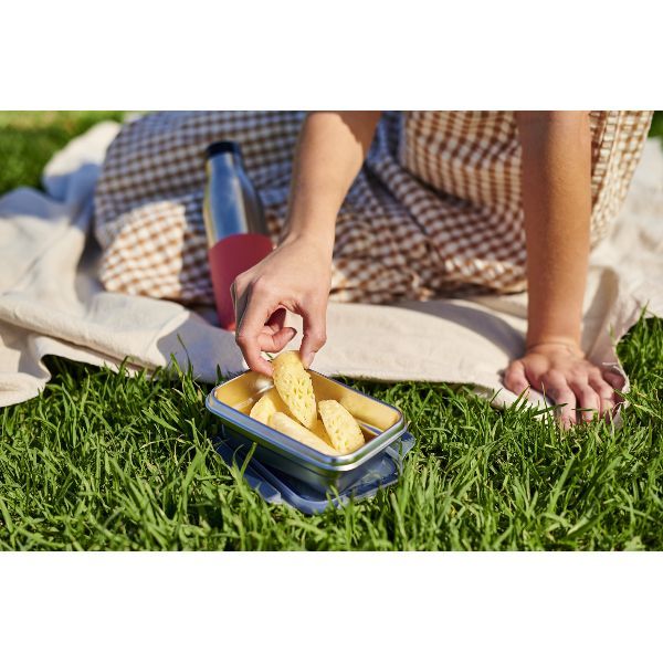 CLIP & CLOSE INOX Boîte de conservation rectangulaire 0,5 L