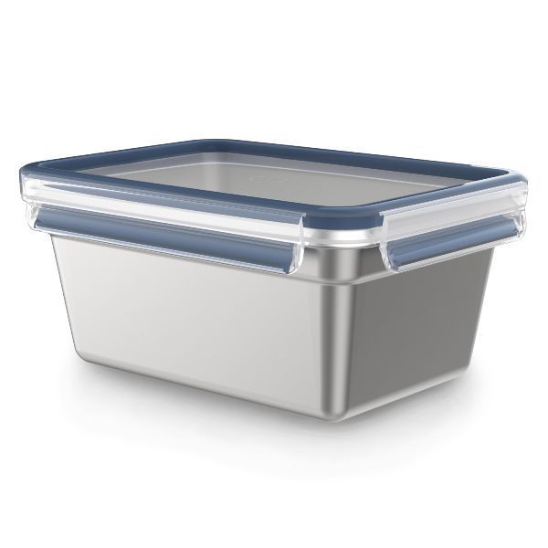 EMSA Boîte rectangulaire 2 L - Clip & Close Inox