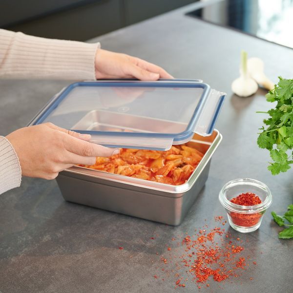 EMSA Boîte rectangulaire 2 L - Clip & Close Inox