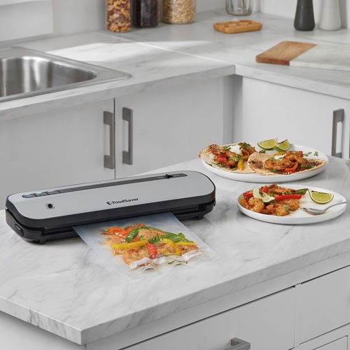 FOODSAVER Machine de mise sous vide Silver & Noir - Compacte - VS01290X01