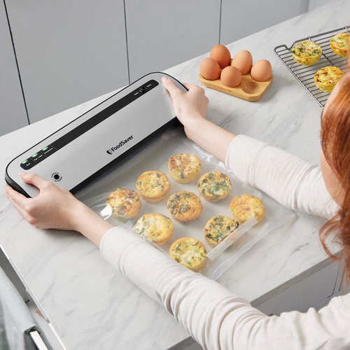 FOODSAVER Machine de mise sous vide Silver & Noir - Compacte - VS01290X01