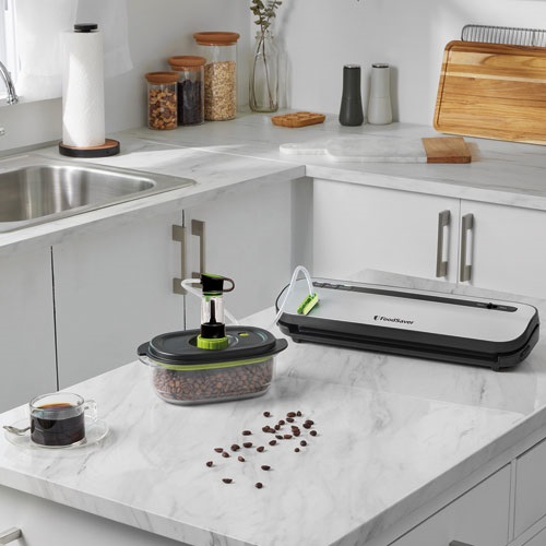 FOODSAVER Machine de mise sous vide Silver & Noir - Compacte - VS01290X01