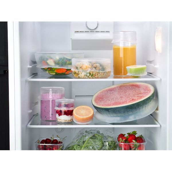 LEKUE Lot de 6 couvercles extensibles Transparents