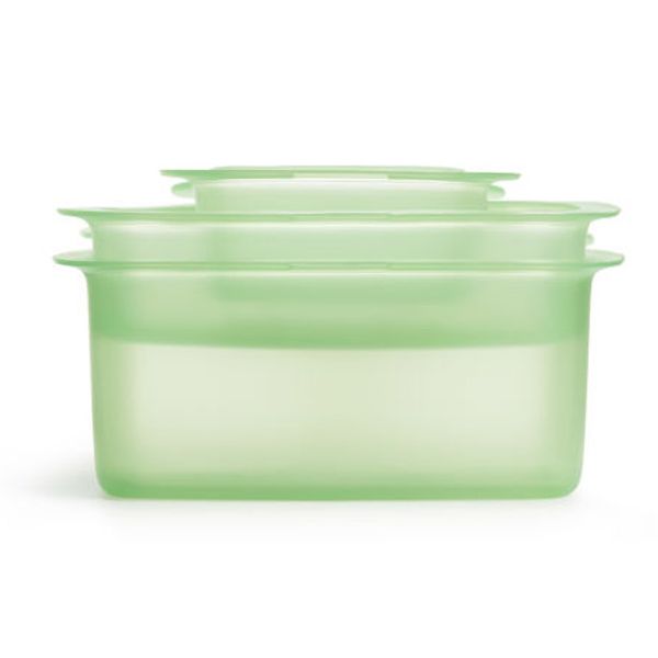 LEKUE Set 3 boîtes en silicone - Reuse & Reduce