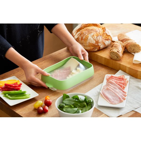 LEKUE Set de 2 plateaux de conservation réutilisables