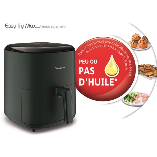 Moulinex Easy Fry Max EZ245320 | Friteuse sans Huile 5L – 10 Programmes – Vert Forêt – Image 4