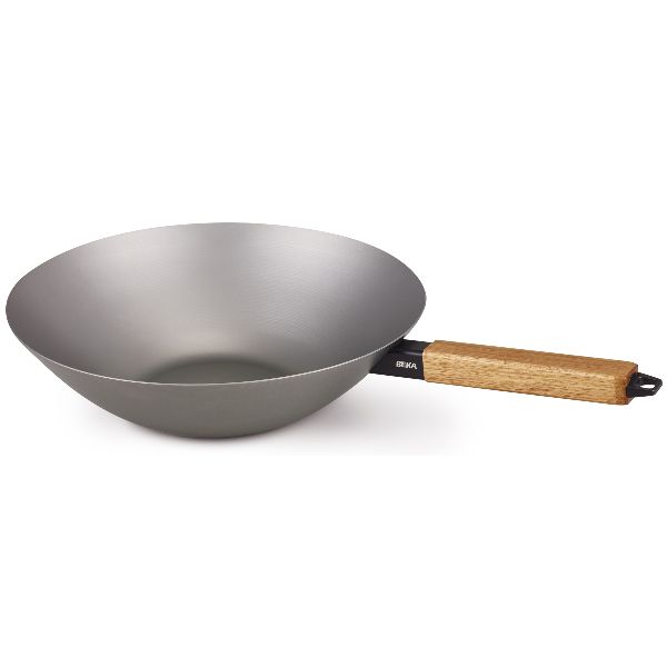 Poêle Wok 31 cm Nomad en Acier Carbone : L'Authenticité des Chefs dans Votre Cuisine