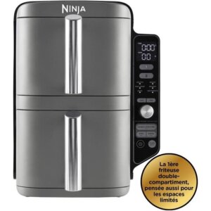 Airfryer ninja double stack xl sl400eu | 9.5l, 6-en-1 | friteuse sans huile verticale 4 niveaux avec sync - NINJA