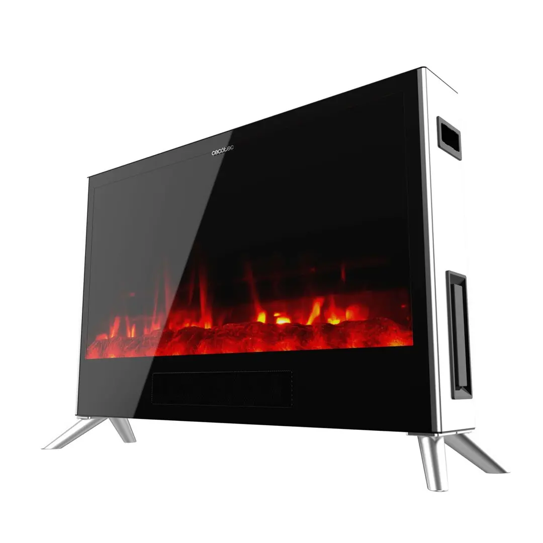 Cheminée Électrique Cecotec ReadyWarm 7500 3in1 Total Flames – 2000 W Noir : L’Élégance de la Flamme, la Puissance du Chaleur – Image 2