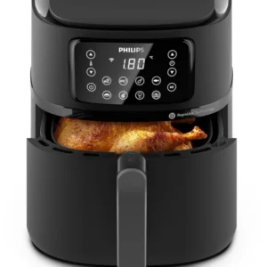 Airfryer philips xxl connecté hd9285/93 série 5000 | 7.2l (1,4kg), wifi, 16-en-1, kit cuisson inclus – noir - PHILIPS