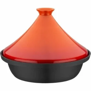 Tajine en fonte massive GSW 30 cm avec couvercle céramique – Tous feux dont induction